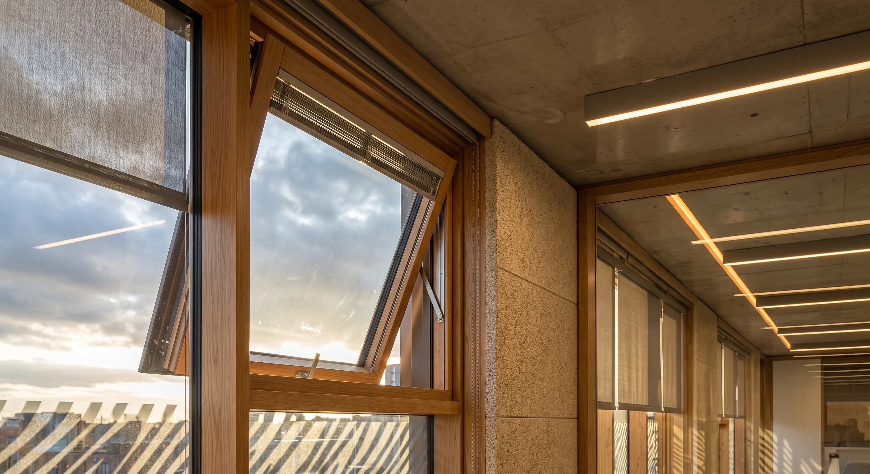 Light, air and sound treated as one environment
